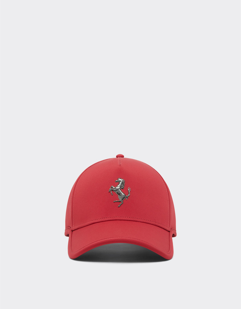 Baseball cap with metal Prancing Horse 1