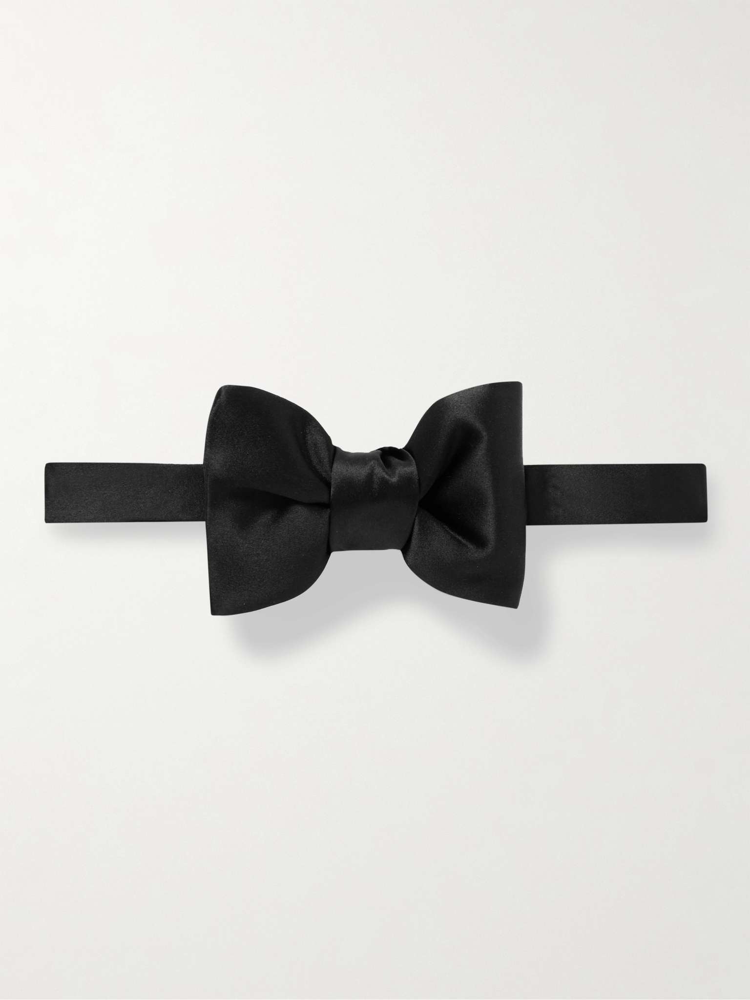 Pre-Tied Silk-Satin Bow Tie - 1