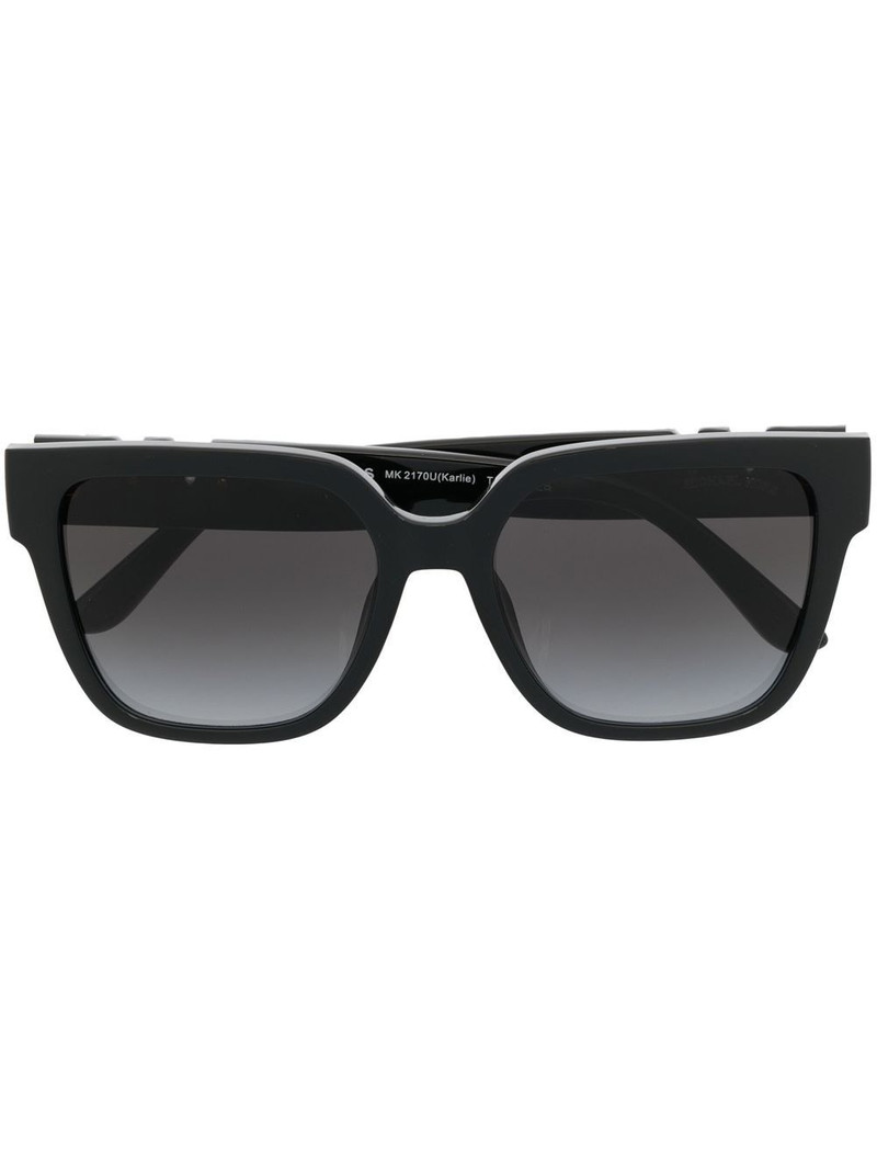 logo-plaque square-frame sunglasses 1
