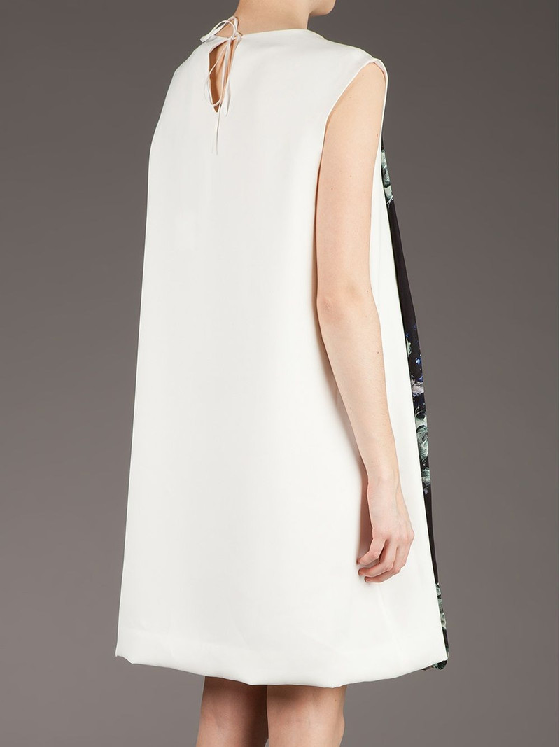 printed front silk dress 5