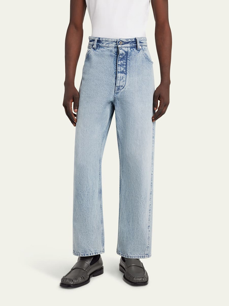 Jil Sander Men's Relaxed-Fit Acid Wash Jeans outlook