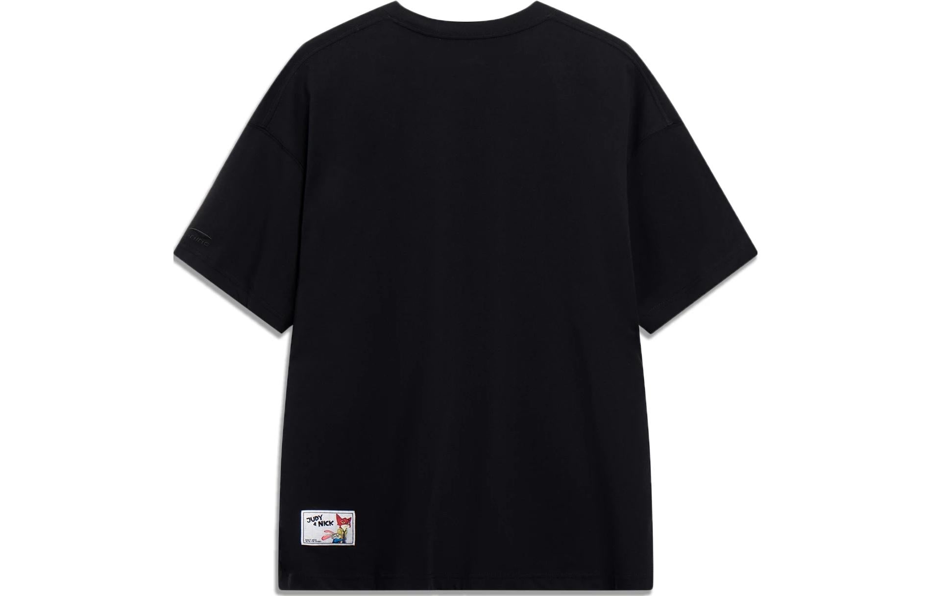 Li-Ning x Disney Zootopia Graphic T-shirt 'Black' AHST271-1 - 2