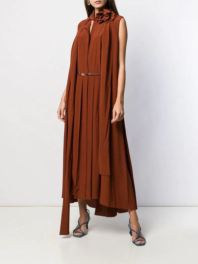 Victoria Beckham scarf neckline sleeveless dress outlook