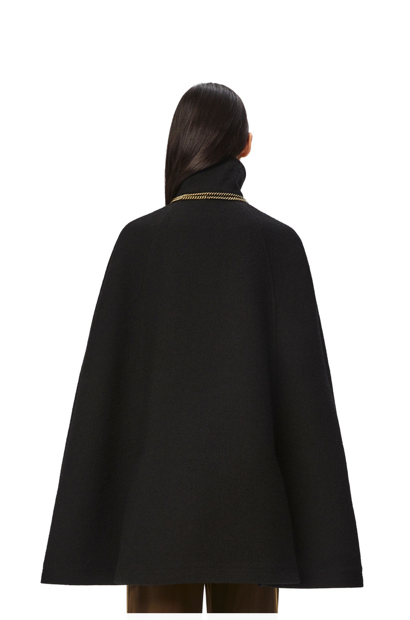 Military cape in wool and cupro 4