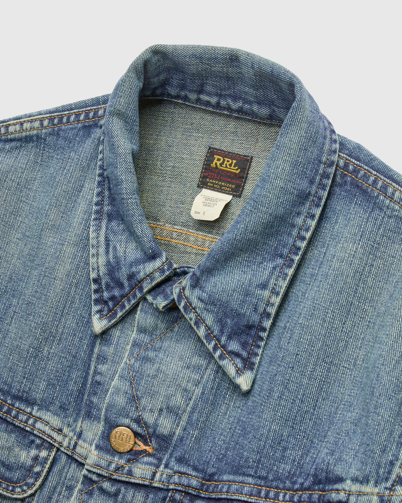 Lot 271 Denim Jacket in Washed Indigo - 4