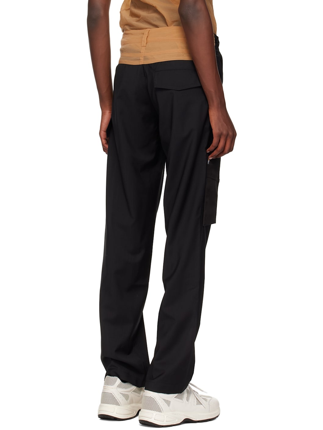 Black & Tan Knife Pocket Cargo Pants - 3