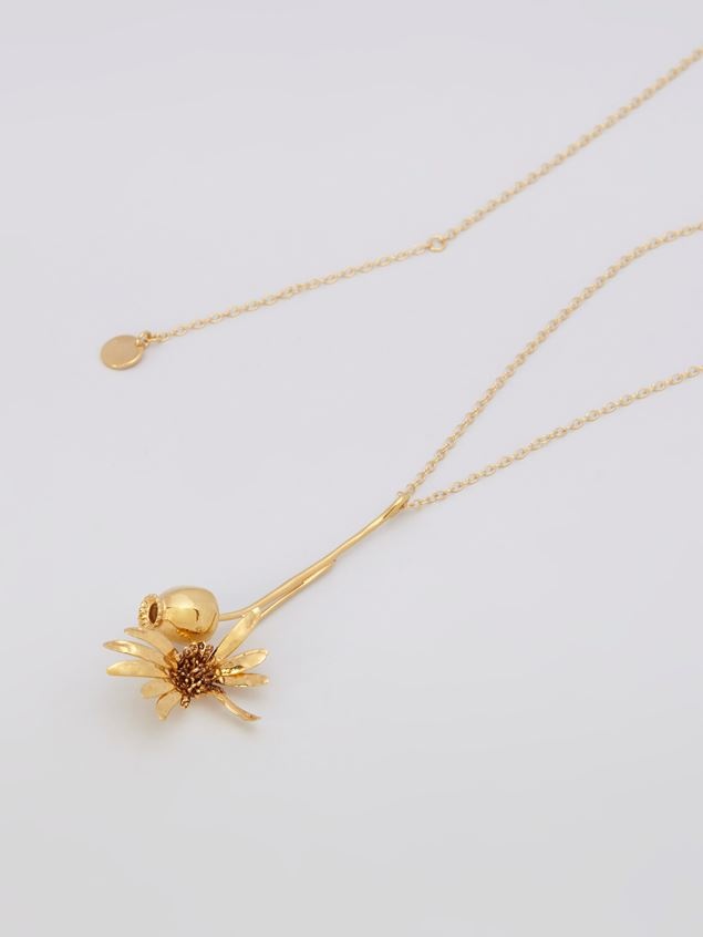 BRASS FLORA NECKLACE - 3