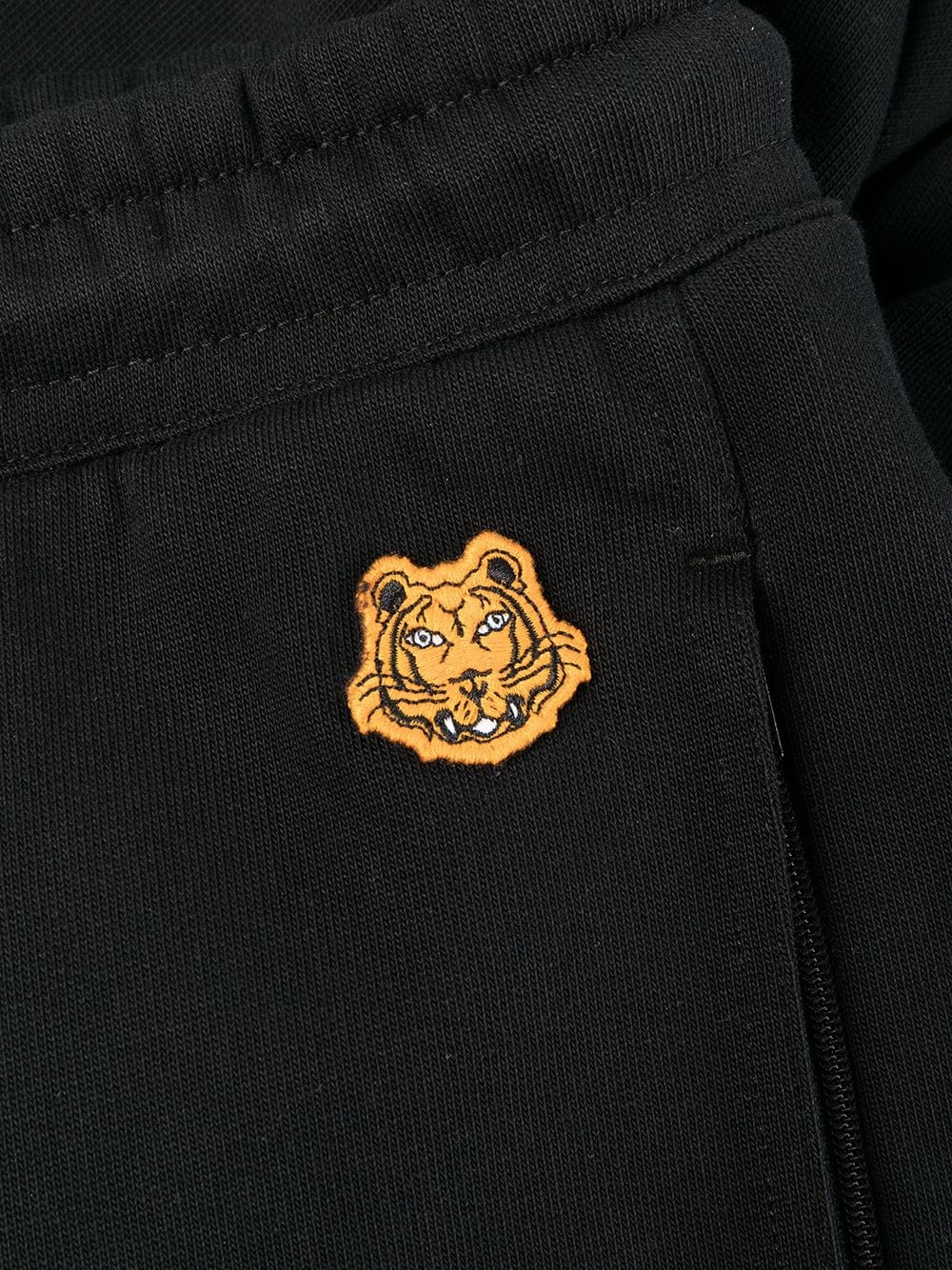 Tiger-print cotton track pants - 6