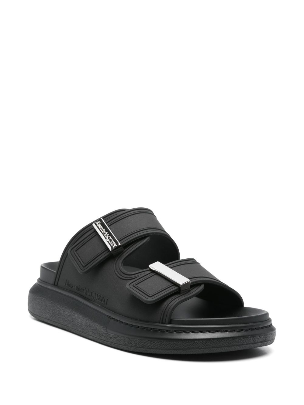 logo-engraved sandals - 2