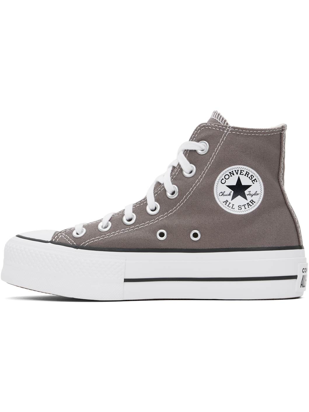 Taupe Chuck Taylor All Star Lift Platform High Top Sneakers - 3