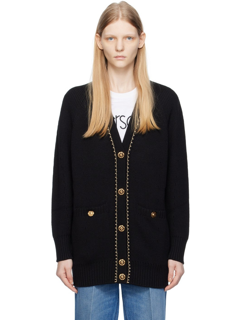 Black Long Cardigan - 1