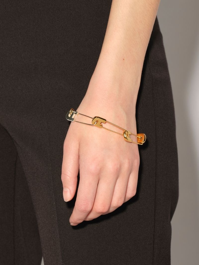 "A" SAFETY PIN LINK BRACELET - 2