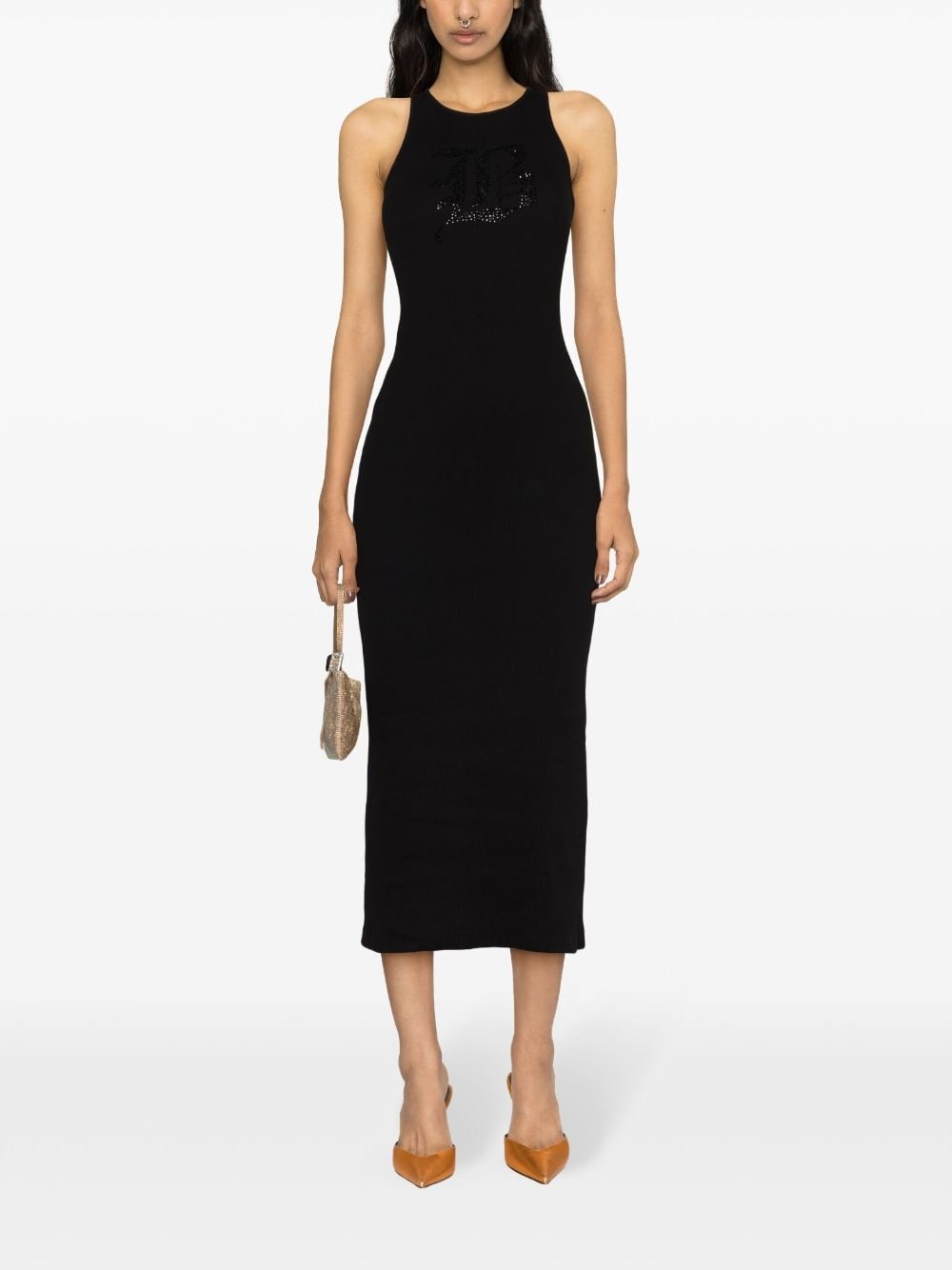 racerback fine-ribbed maxi dress - 2