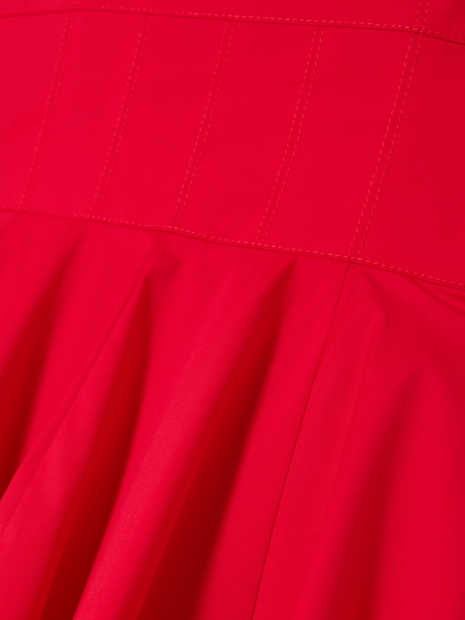 Annabelle cotton-blend poplin mini dress Red - 4