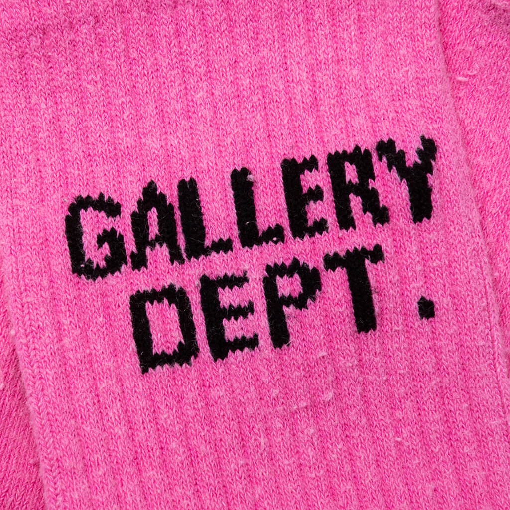CLEAN SOCKS - FLUORESCENT PINK - 2