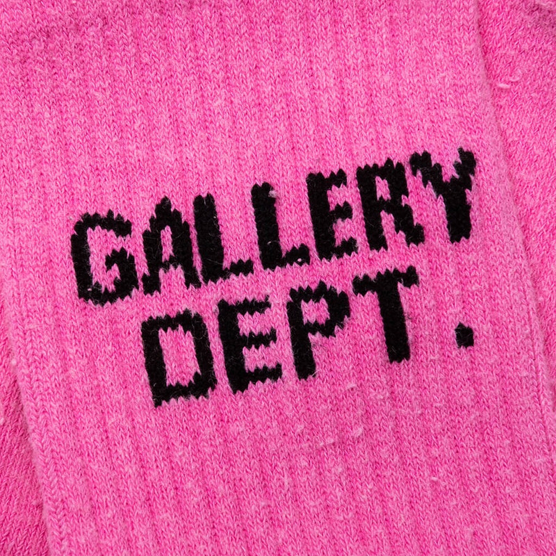 GALLERY DEPT. CLEAN SOCKS - FLUORESCENT PINK outlook
