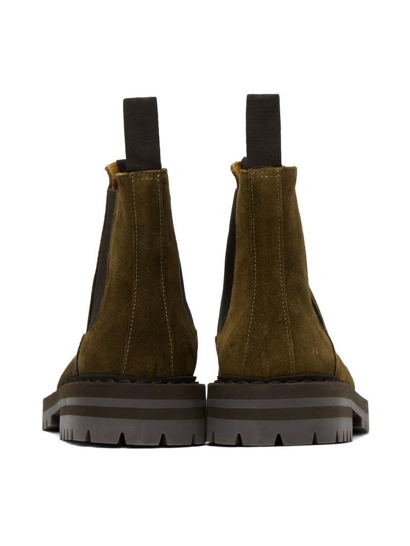 Taupe Stamped Chelsea Boots 2