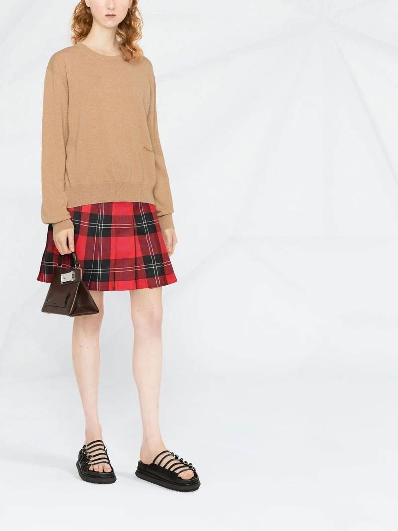 Marni logo-embroidered cashmere jumper outlook