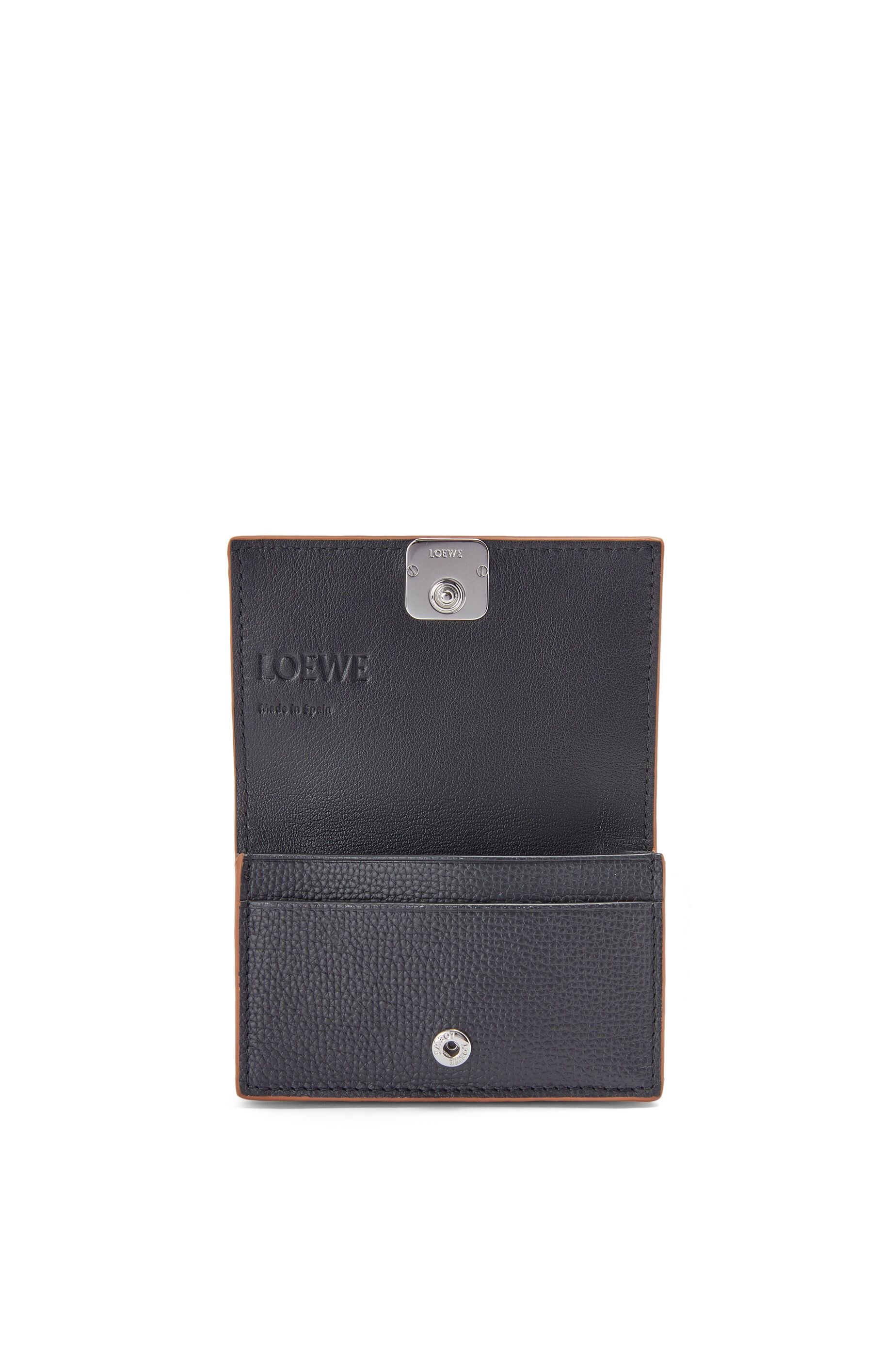 Anagram business cardholder in pebble grain calfskin - 2