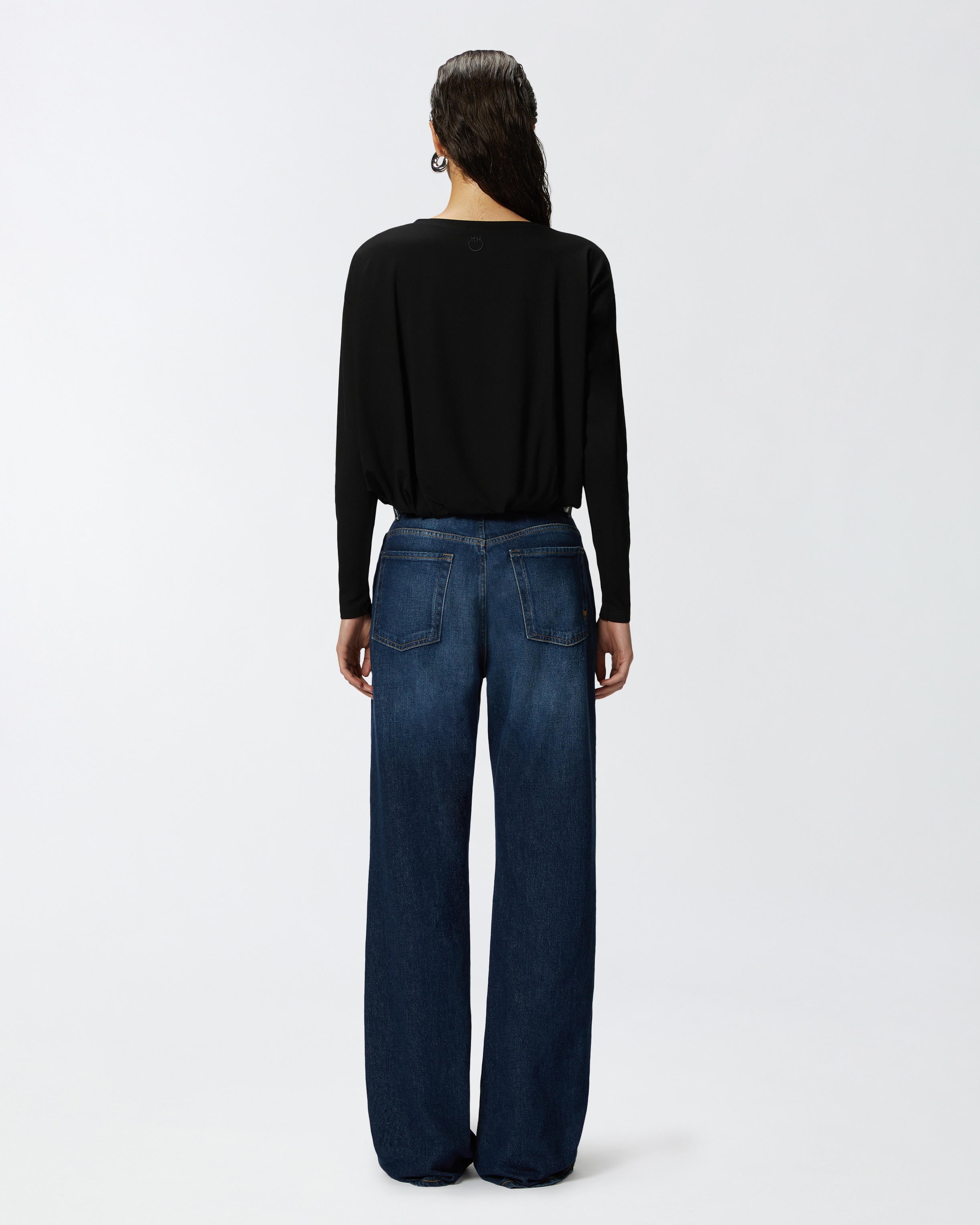 DRAPED FLOWING JERSEY SWEATER - 4