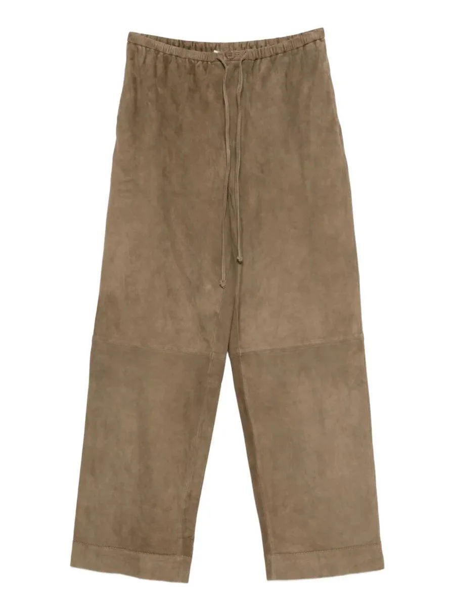 By Malene Birger "Joanni Suede" Wide Leg Trousers Clothing - 1