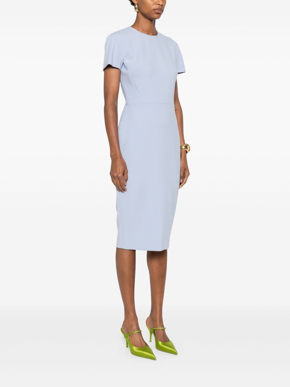 crew-neck midi dress - 3