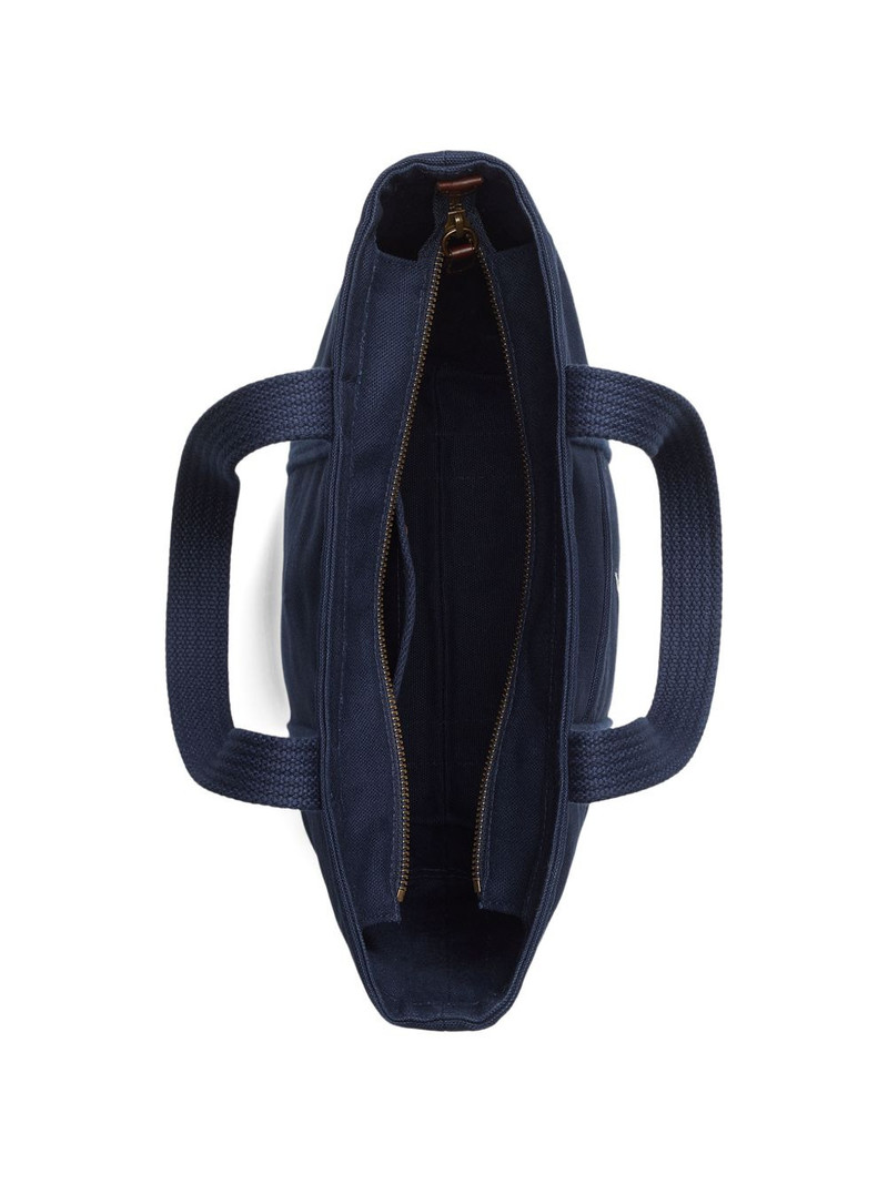 embroidered-logo top-handle tote bag 4