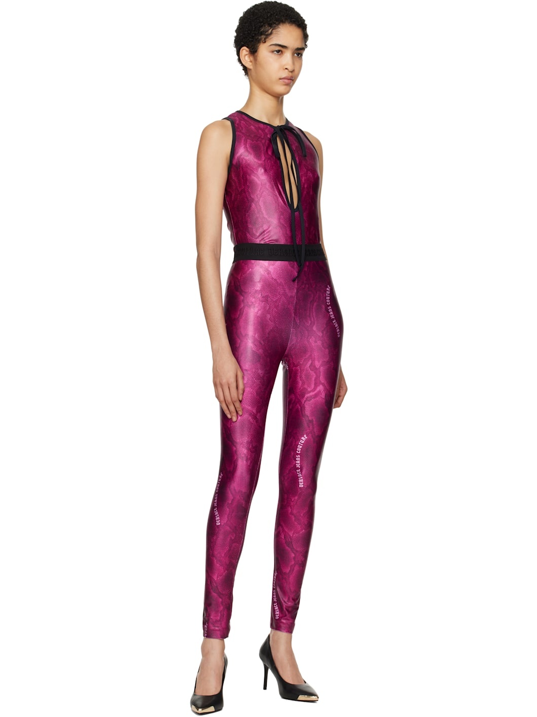 Pink Printed Leggings - 4