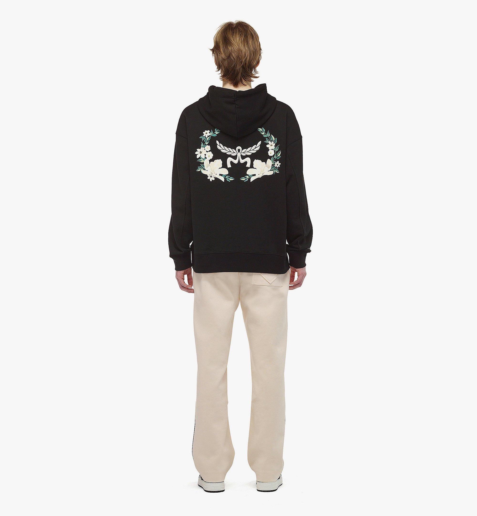 Floral Logo Hoodie in Organic Cotton - 6