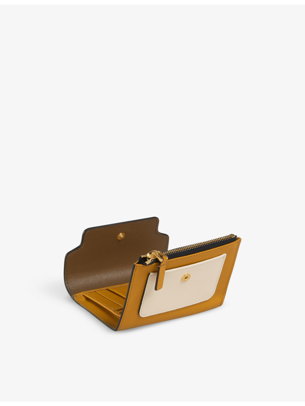 Logo-print zip-up leather wallet - 5