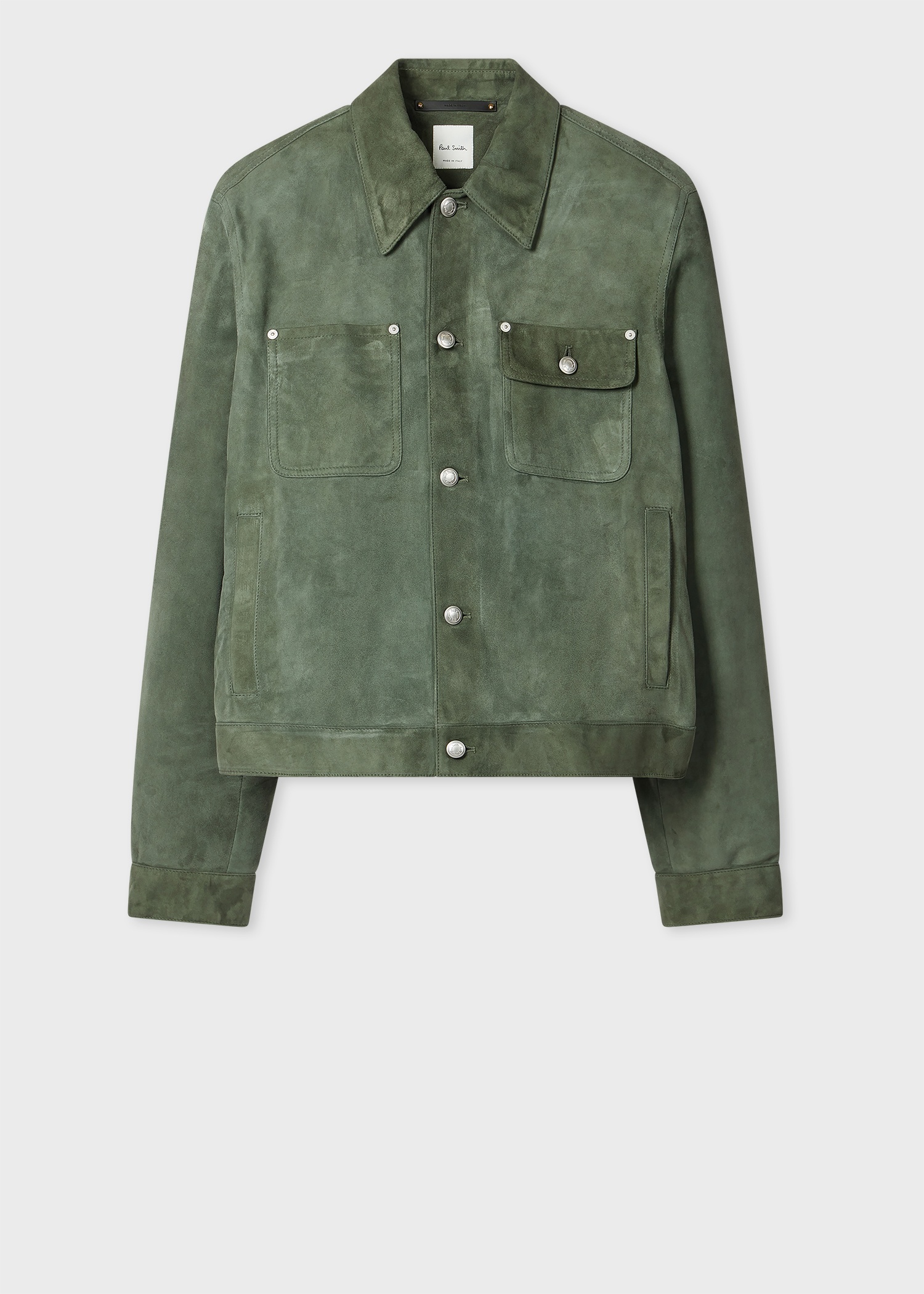 Green Suede Short Jacket - 1