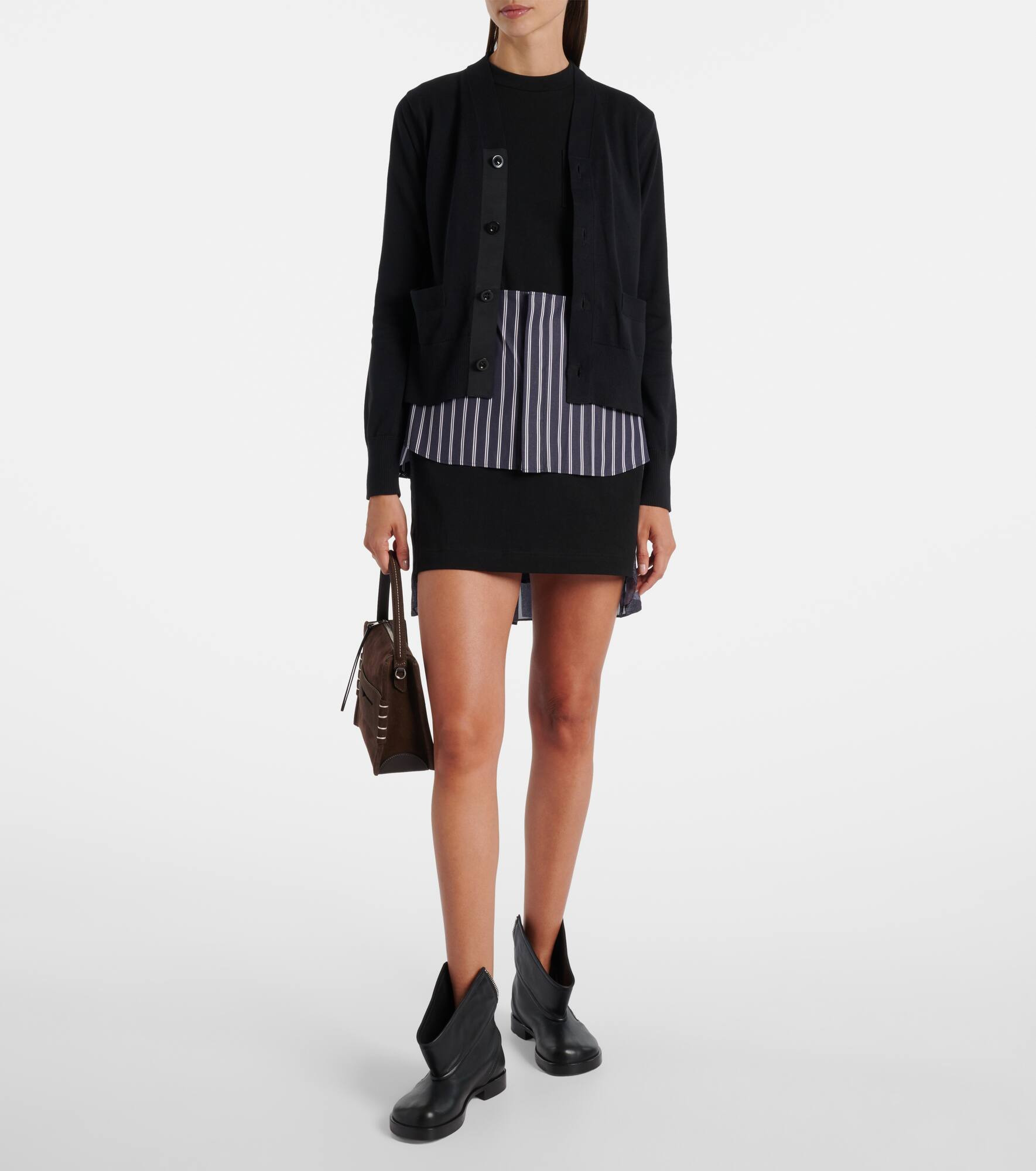 Layered cotton cardigan - 2