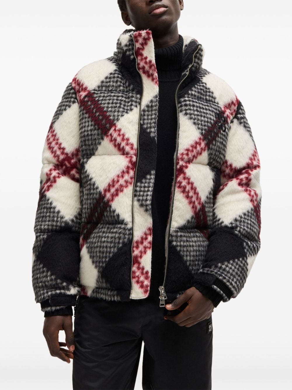 check-pattern jacket - 3