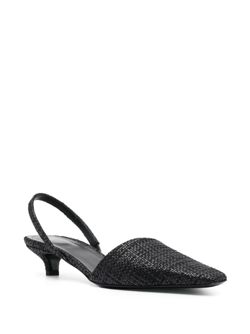 The Raffia slingback 35mm heel pumps - 2