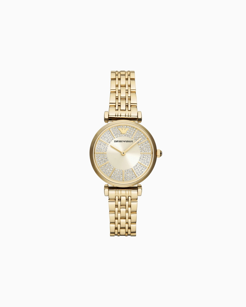 TWO-HAND GOLD-TONE STAINLESS STEEL WATCH 1
