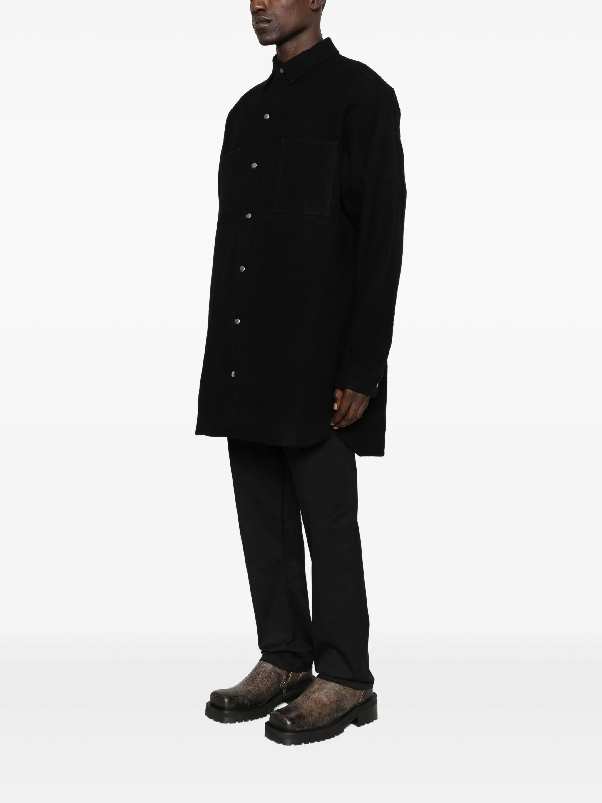 Rick Owens Button-fastening Shirt Jacket - 4