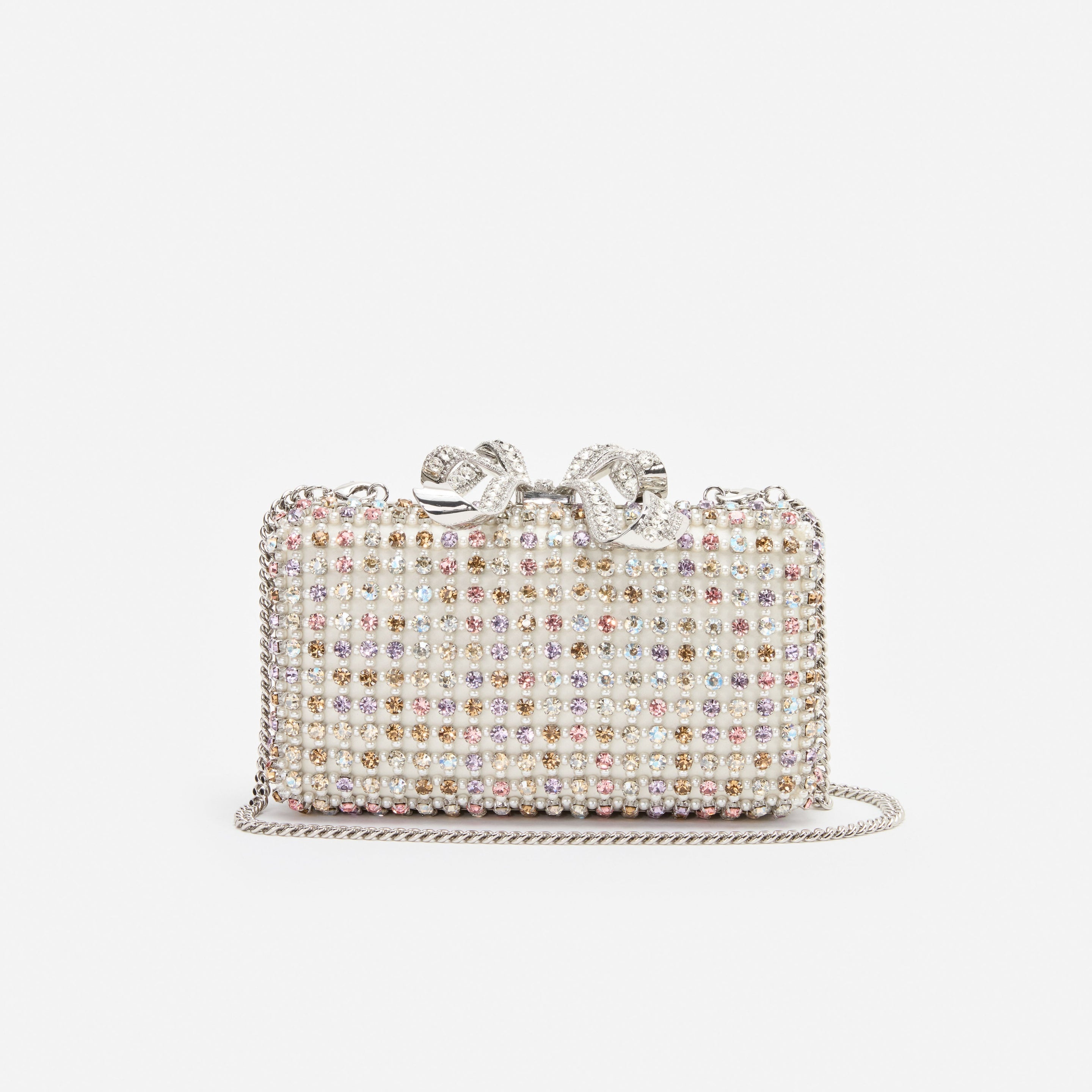 Multi Crystal Clutch Bag - 4