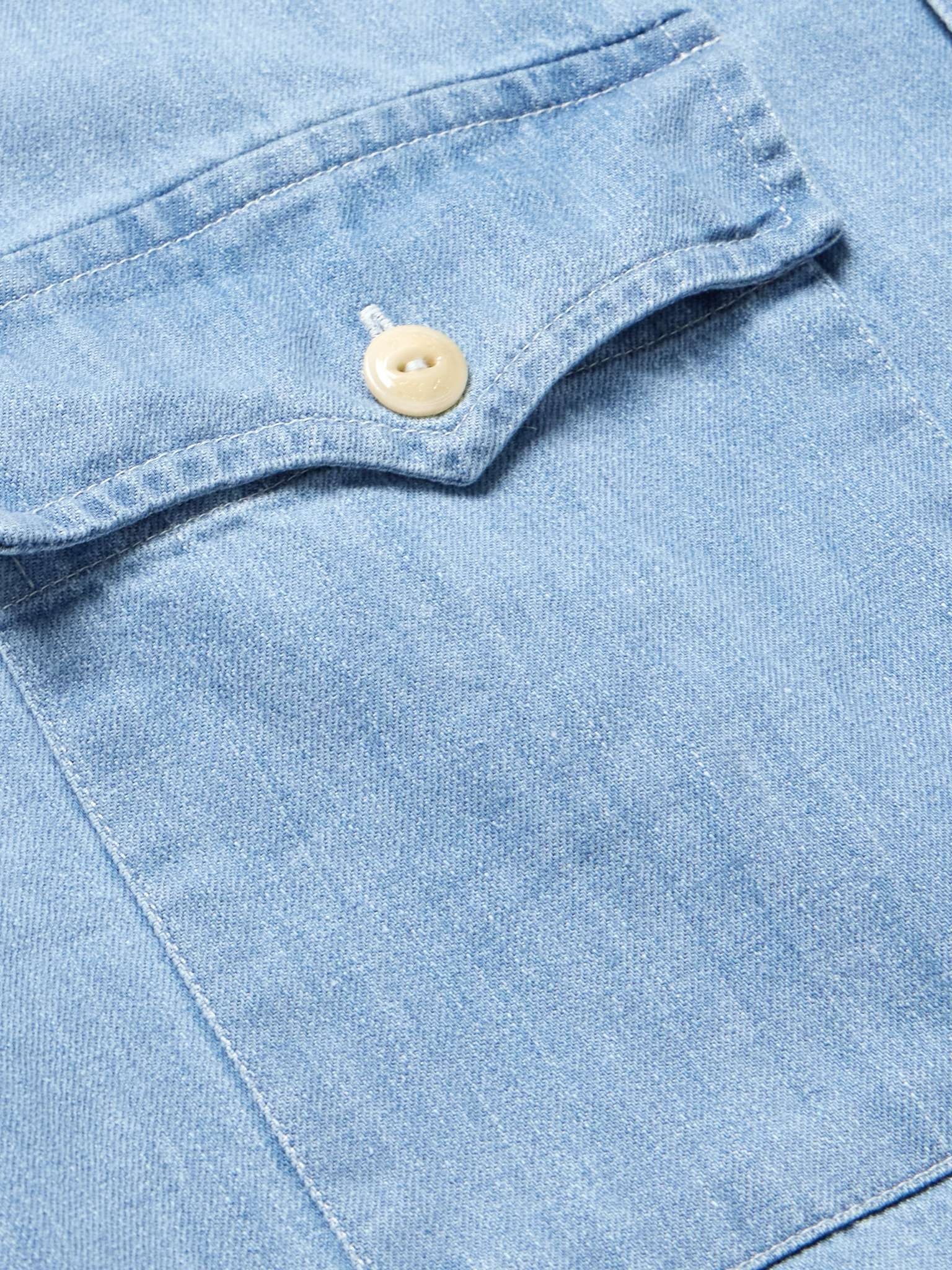 Drake's デニムシャツ 15-38 別注】Drake's / デニム レギュラーカラーシャツ（シャツ