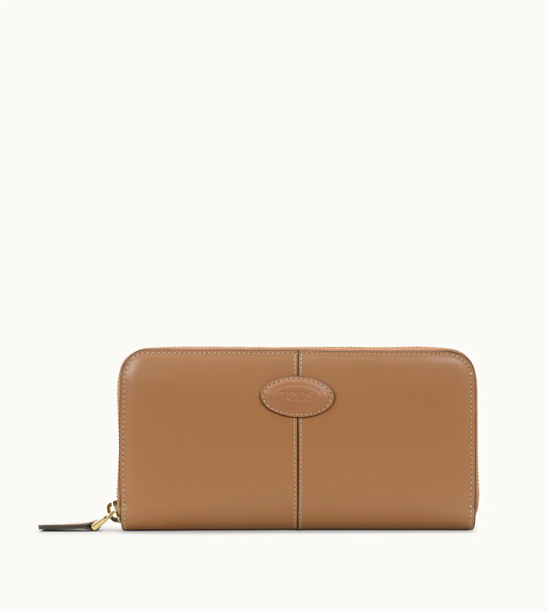 PURSE IN LEATHER - BROWN - 1