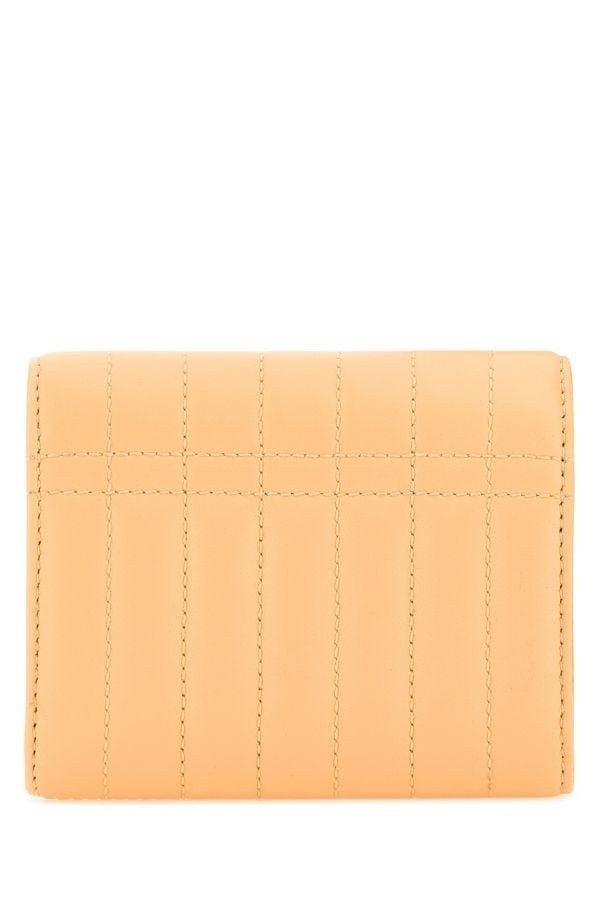 折りたたみ財布 Burberry Peach Leather Small Lola Wallet Burberry BURBERRY WOMAN Peach Leather Small Lola Wallet