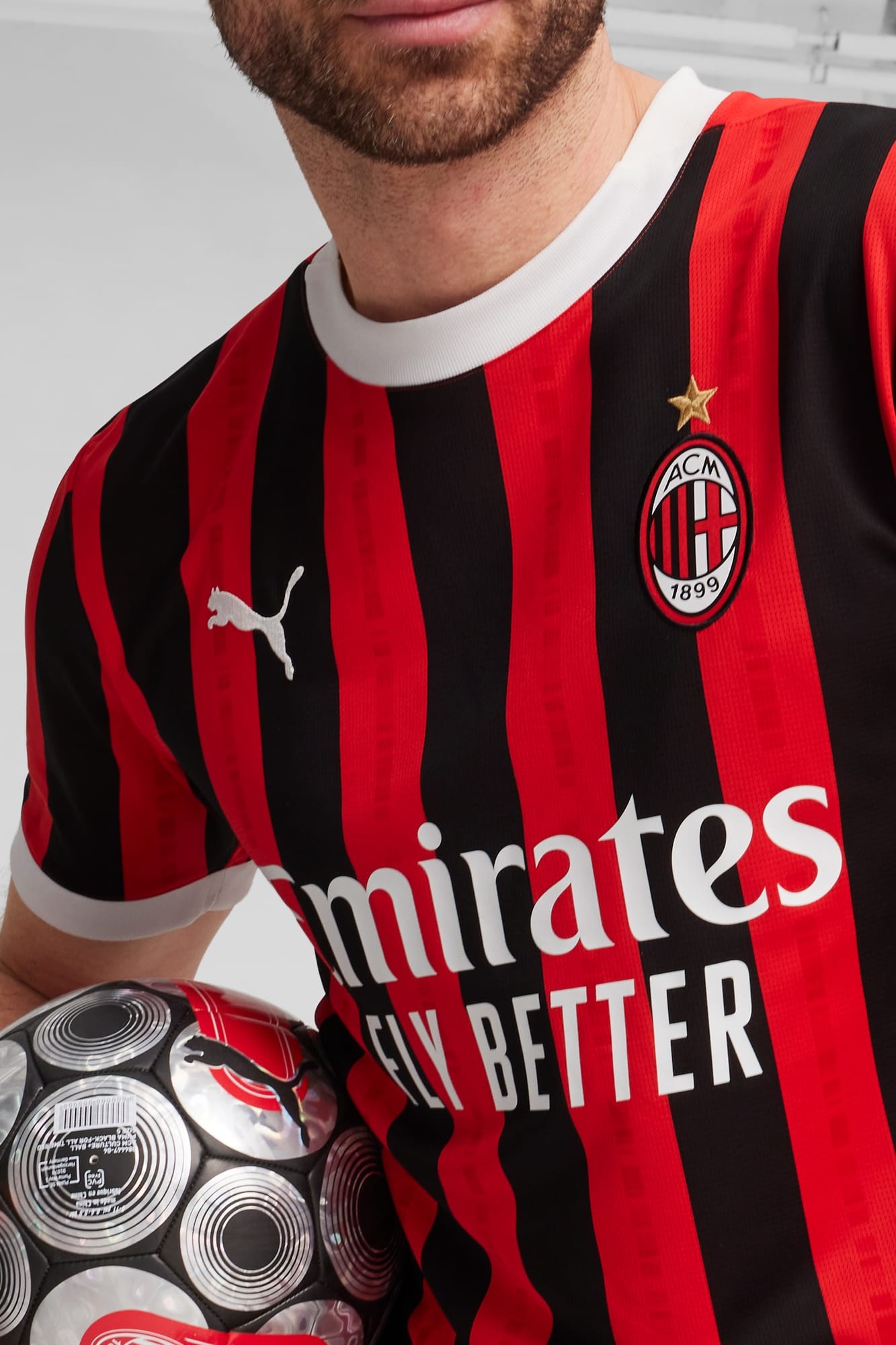 AC Milan 24/25 Men's Replica Home Soccer Jersey - 4