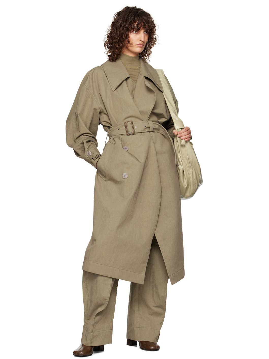 Lemaire｜COATS (TIBETAN TRENCH (CO1059 LF1228 504)) Lemaire Tibetan Trench - Dark Coffee at Poepke.com