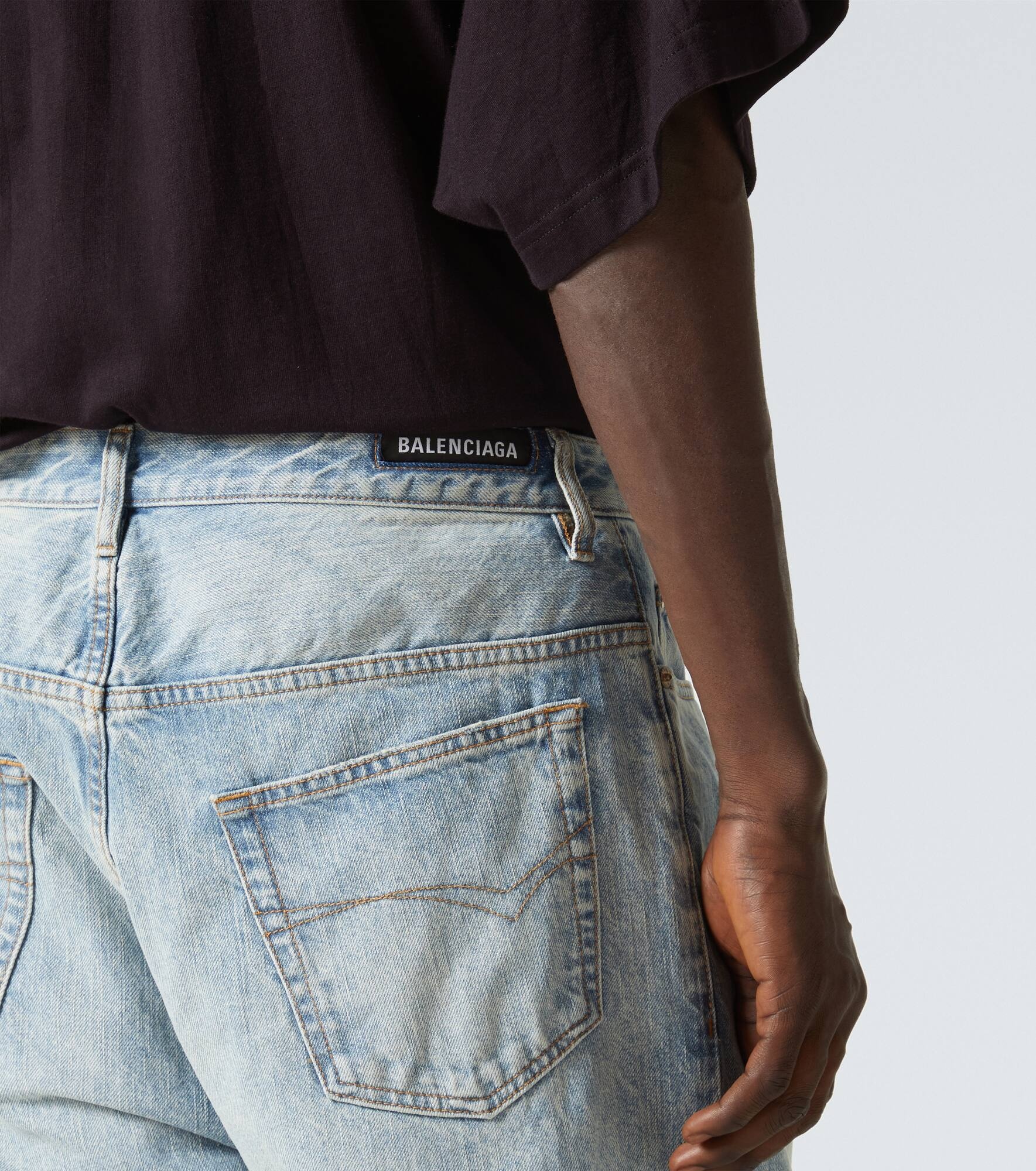 Mid-rise straight jeans - 5