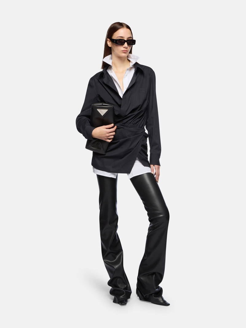 THE ATTICO BLACK AND WHITE MINI DRESS outlook