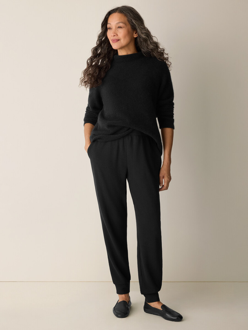 EILEEN FISHER Waffle Cotton Blend Doubleknit Jogger Pant outlook