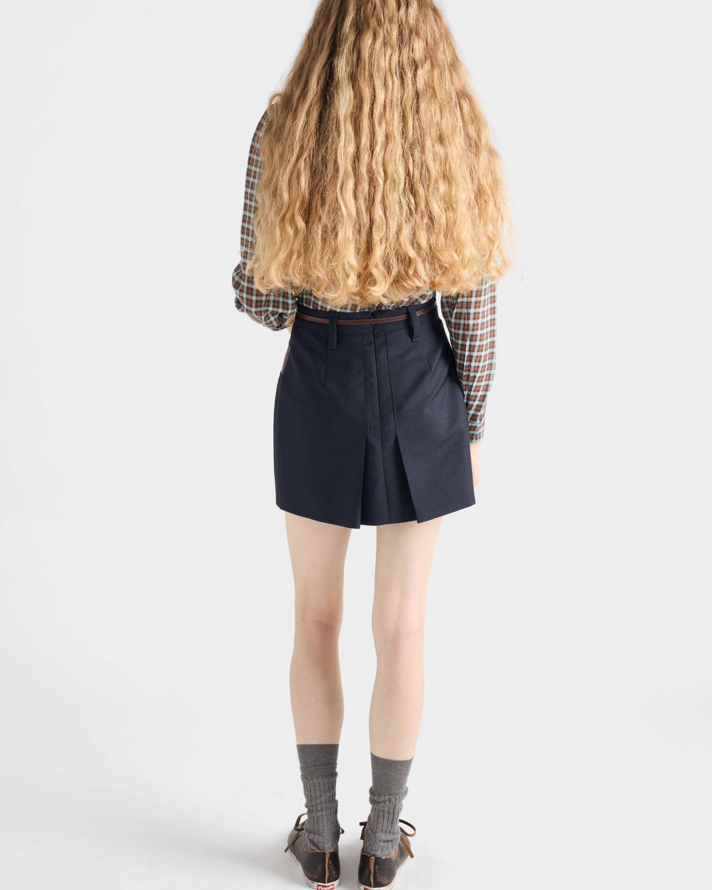Kid mohair mini skirt - 5