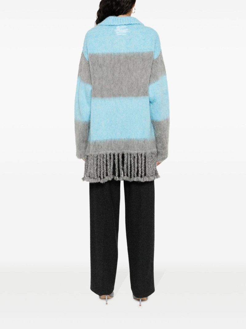 fringed-edge sweater minidress 4