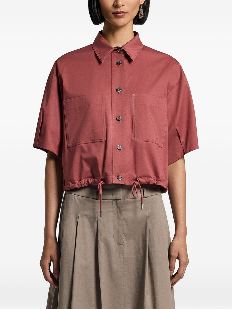 drawstring chest-pocket shirt 1