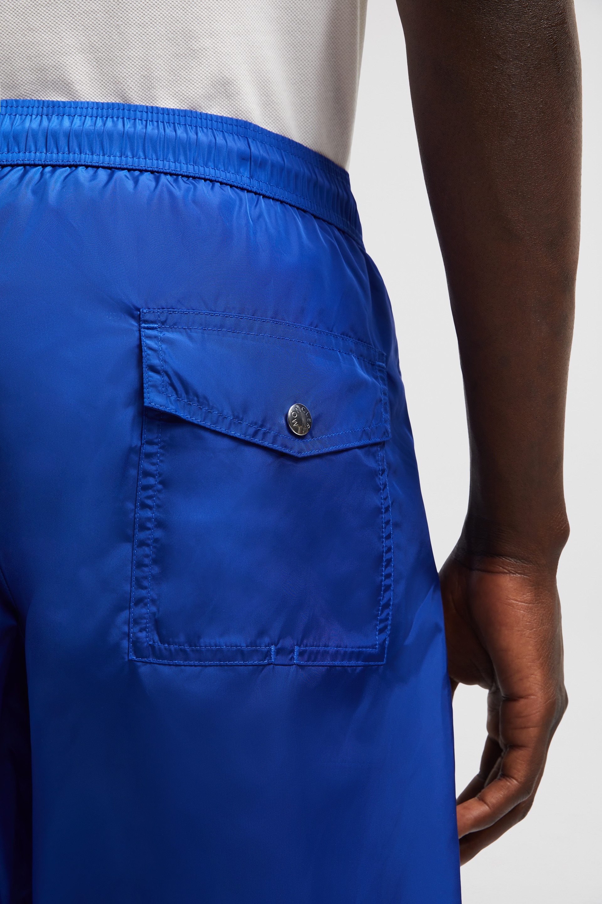 Tricolor Trim Swim Shorts - 6