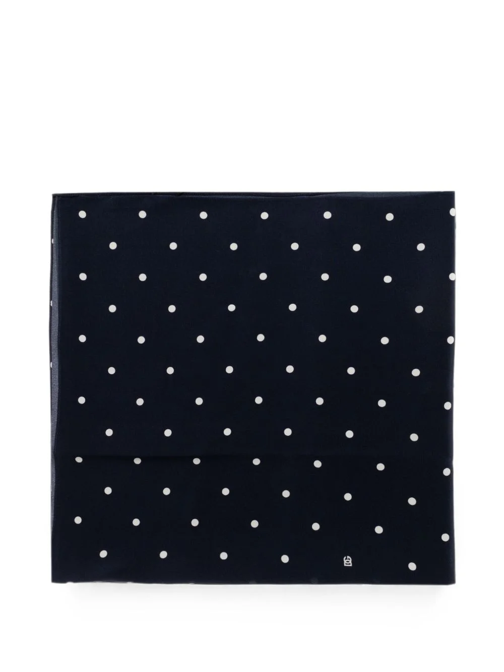 polka-dot silk scarf - 1